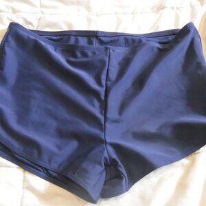 Girls Lands End Size XL 14/16 Blue Swim Shorts